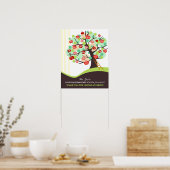 Poster Cadeau d'arbre de pommier pour appréciation des en (Cuisine)