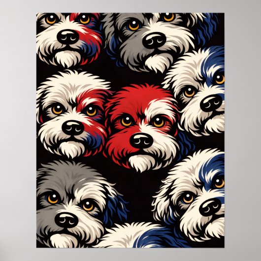Poster Cadeau d'art mural à motif Cockapoo pour amateurs  (Devant)