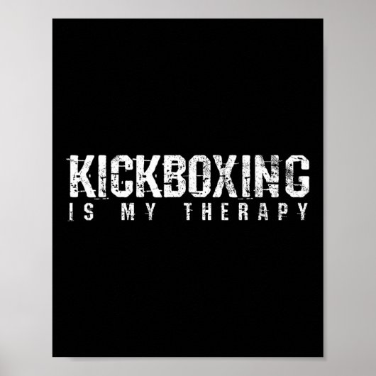 Poster Cadeau d'arts martiaux de boxe de kickboxing (Devant)