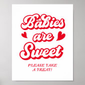 Poster Cadeau de Baby Shower de la Saint-Valentin (Devant)