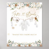 Poster Cadeau de Baby shower de ligne de vêtements de l'e (Devant)