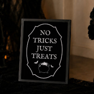 Poster Cadeau de Baby Shower Halloween Goth Noir