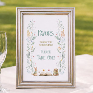 Poster Cadeau de Baby Shower Livre d'Histoire Personnalis