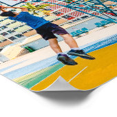Poster Cadeau de basket-ball cool (Coin)