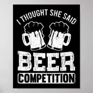 Poster Cadeau de bière drôle pour homme Papa Papa cheerle