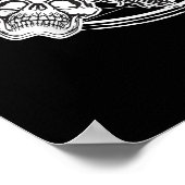 Poster Cadeau de chèvre de bonbon de crâne sucre (Coin)