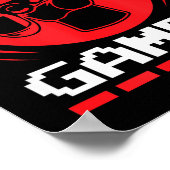 Poster Cadeau de citations de jeu drôles de joueur profes (Coin)