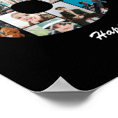 Poster Cadeau de collage photo pour le 60e anniversaire N (Coin)