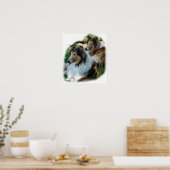 Poster Cadeau de Collie Rough d'art (Cuisine)