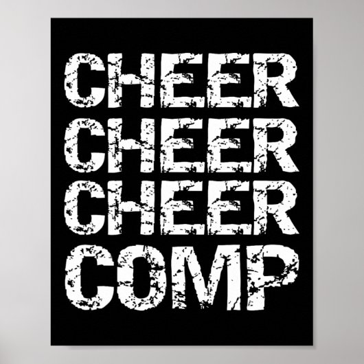Poster Cadeau de compétition de meneuse de claque assorti (Devant)