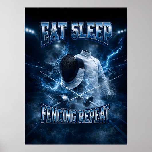 Poster Cadeau de contrefaçon de bottes de fencing rétro A (Devant)
