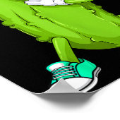 Poster Cadeau de cornichon drôle qui fait dab _ concombre (Coin)