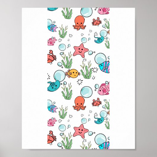Poster Cadeau de créature marine, créature marine (Devant)