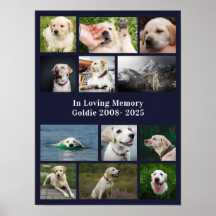 Poster Cadeau de deuil personnalisé pour animal de compag