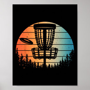 Poster Cadeau de disque de golf pour golfeur Disque et ac