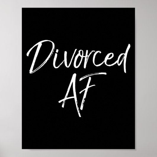 Poster Cadeau de divorce mignon pour femmes idée drôle de (Devant)
