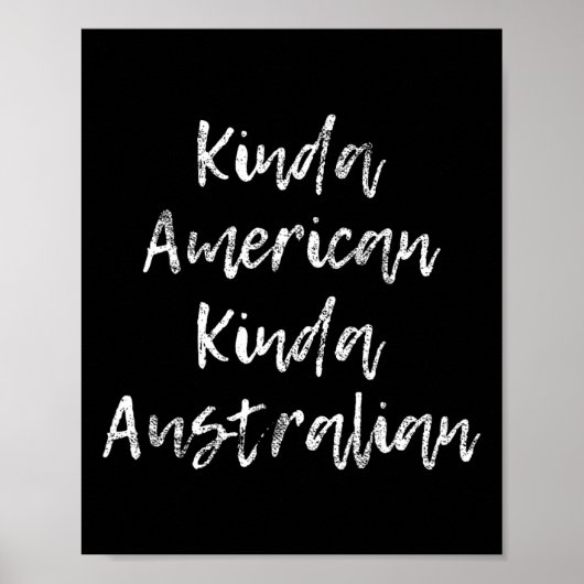 Poster Cadeau de double citoyenneté australien américain (Devant)