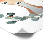 Poster Cadeau de douche de cerfs de bois (Coin)