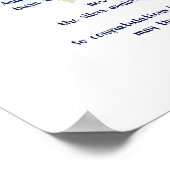 Poster Cadeau de douche nuptiale - Insert de boîte à boug (Coin)