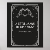 Poster Cadeau de Fête de Fiançailles Gothique Halloween (Devant)