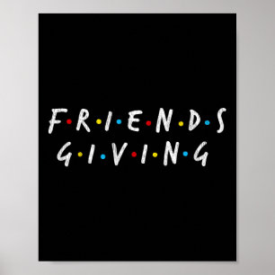 Poster Cadeau de fête drôle de Friends élégants pour Than