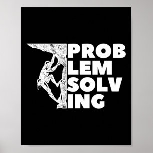 Poster Cadeau de grimpeur de résolution de problèmes, esc