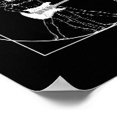Poster Cadeau de guitare électrique Da Vinci Dessin (Coin)