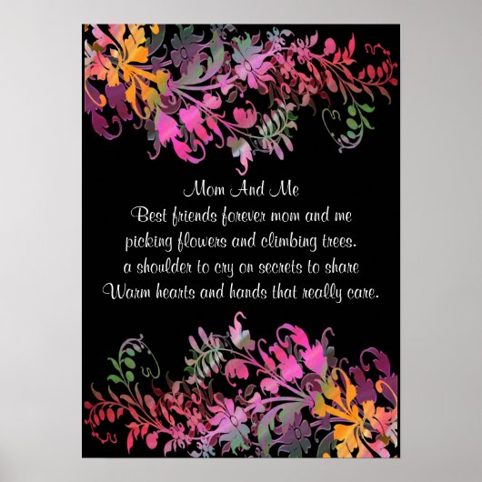 Poster cadeau de la Fête des Mères Imprimer - Fleu (Devant)