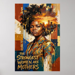 Poster Cadeau de la fête des mères — Les femmes les plus 
