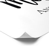 Poster Cadeau de la Fête des Mères personnalisées (Coin)