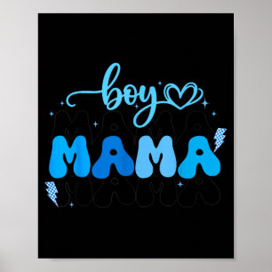 Poster Cadeau de la fête des mères pour garçon maman fils