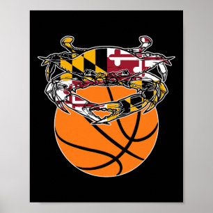 Poster Cadeau de la Fierté d'État du crabe du Maryland -