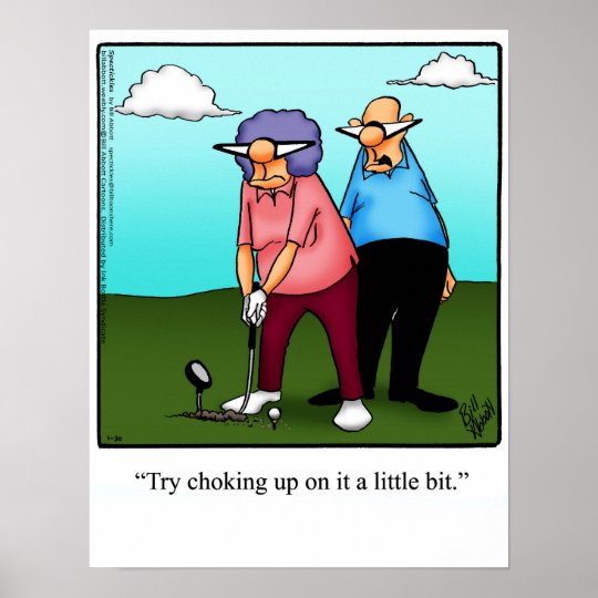 Poster Cadeau De L Affiche Du Humour De Golf Funny Zazzle Be