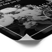 Poster Cadeau de l'anniversaire du mariage - Photo de cou (Coin)