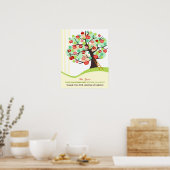 Poster Cadeau de l'arbre de pomme pour l'appréciation des (Cuisine)