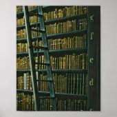 Poster cadeau de lecture vintage (Devant)