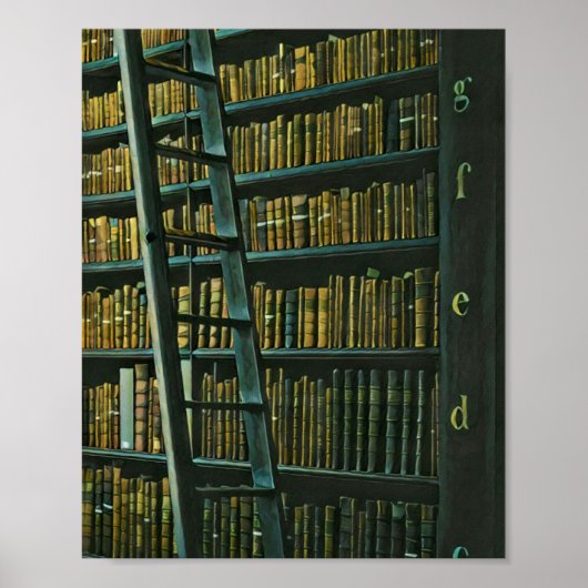 Poster cadeau de lecture vintage (Devant)