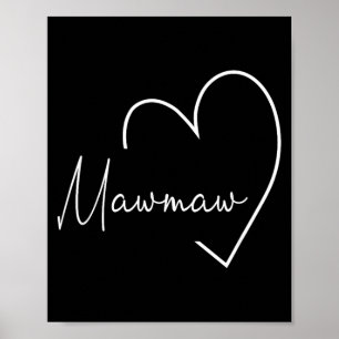 Poster Cadeau de Mamie pour femmes Noël Fête des Mères