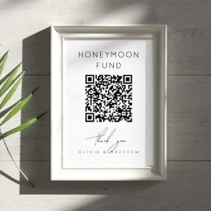 Poster Cadeau de Mariage : Caisse de Lune de Miel Minimal