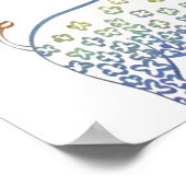 Poster Cadeau de mariage cœur d'éléphant super mignon et  (Coin)