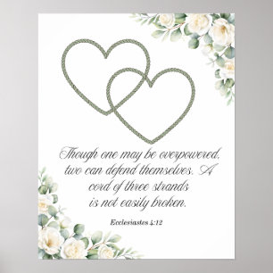 Poster Cadeau de mariage et d'anniversaire de mariage : U