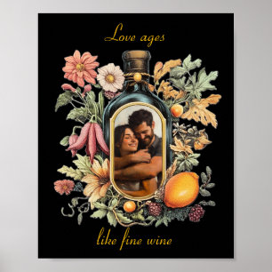 Poster Cadeau de mariage personnalisé avec photo pour ann