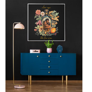 Poster Cadeau de mariage personnalisé avec photo pour ann
