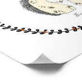 Poster Cadeau de mariage personnalisé pour duple mignon H (Coin)