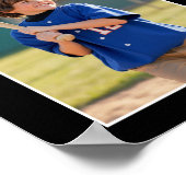 Poster Cadeau de mémoire de sport Collage photo de base-b (Coin)