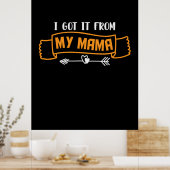 Poster Cadeau de mère que j'ai reçu de ma maman (Cuisine)