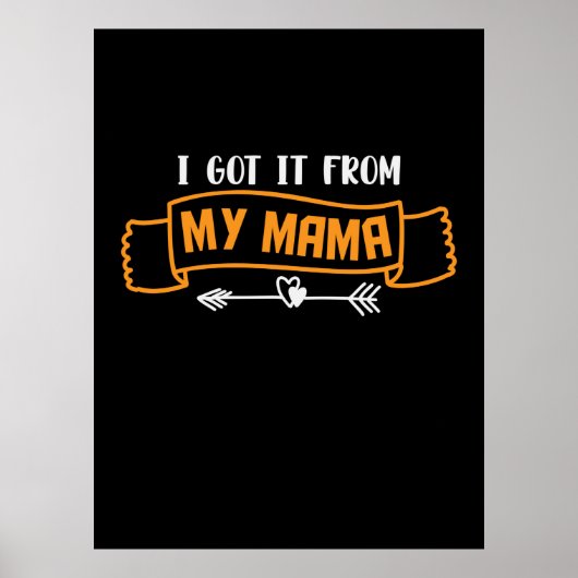Poster Cadeau de mère que j'ai reçu de ma maman (Devant)