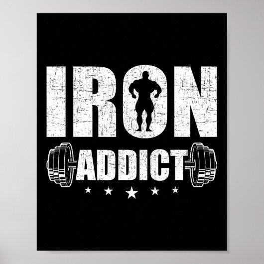 Poster Cadeau de musculation Co. Iron A (Devant)