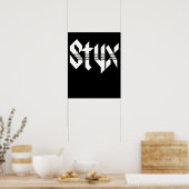 Poster Cadeau De Musique Du Groupe Styx Hommage Design (Cuisine)