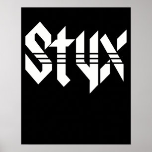 Poster Cadeau De Musique Du Groupe Styx Hommage Design